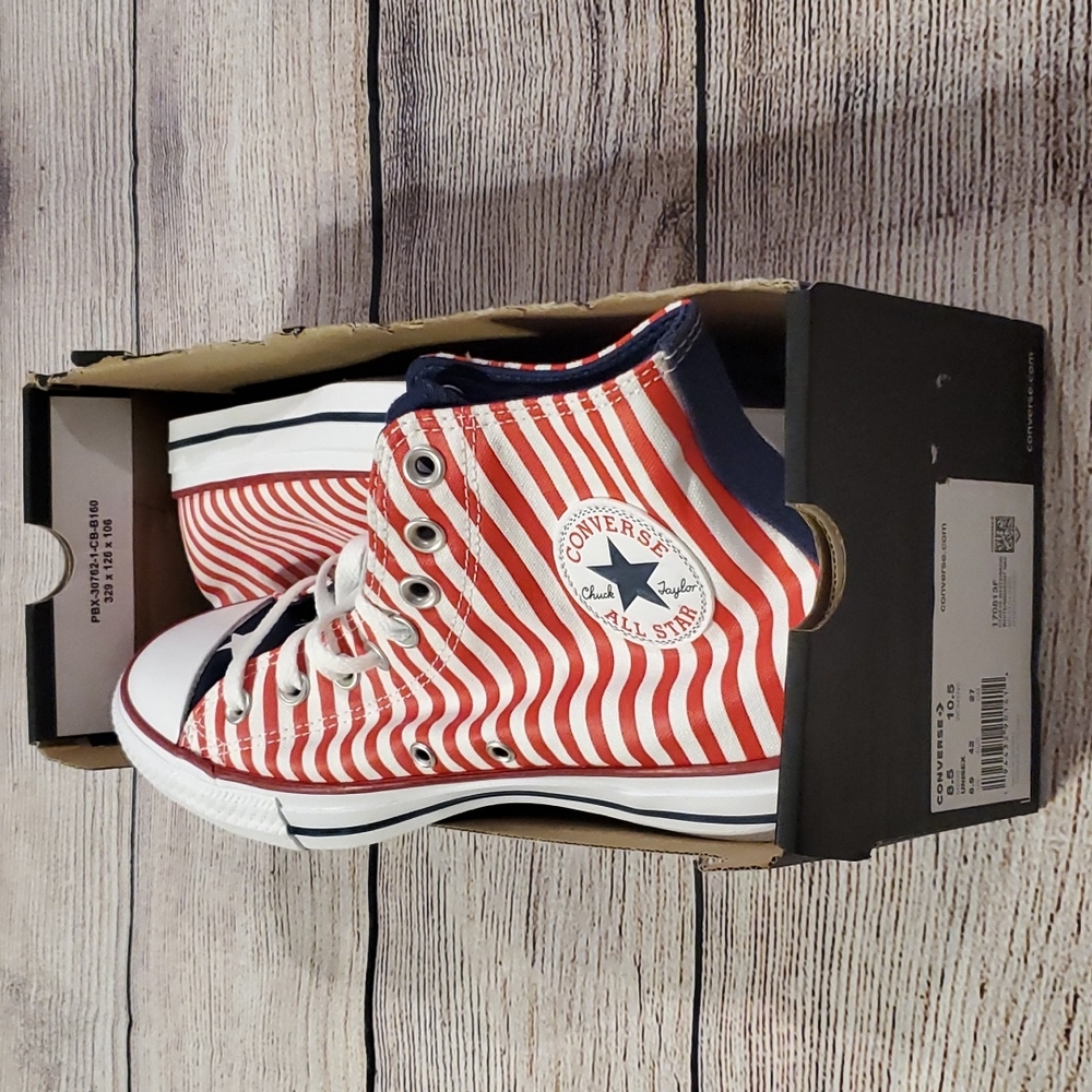 Converse 170813f Usa stars red stripes size8.5 Sneakers - Picture 7 of 8